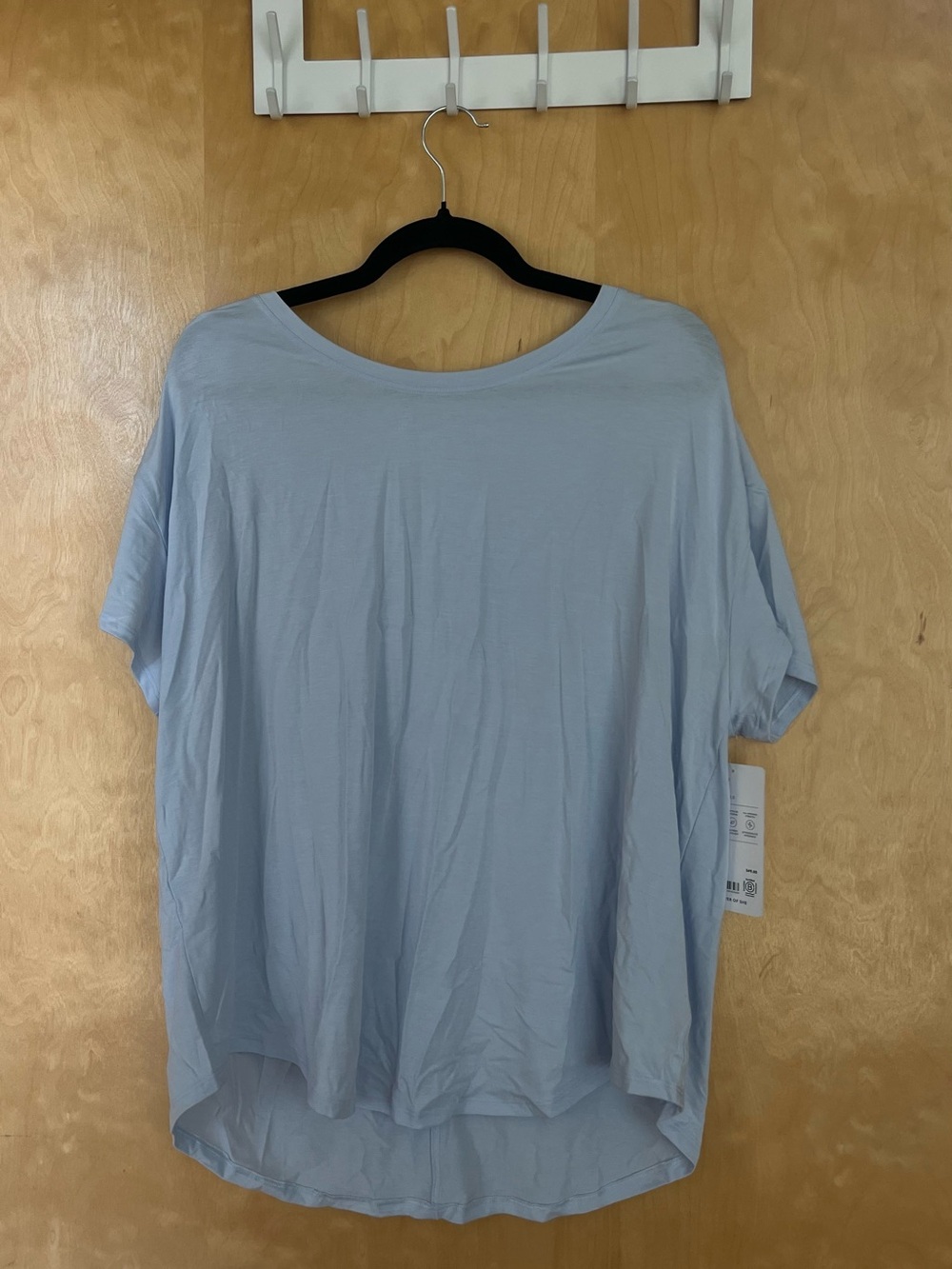 Athleta Light Blue Women's Relaxed Scoop Neck Top